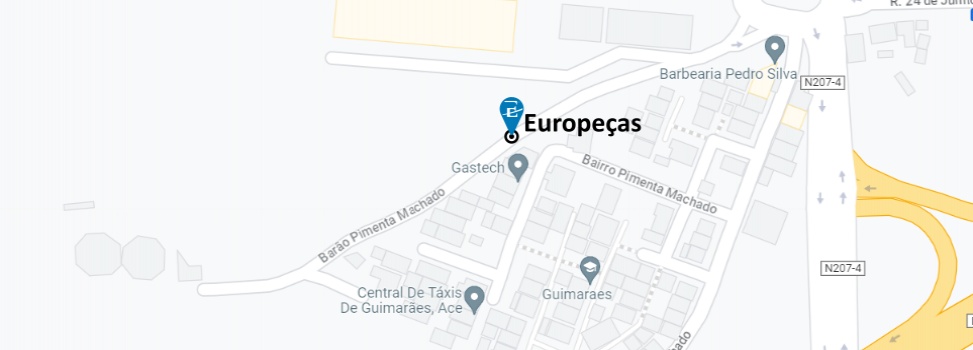 Localização Europeças Guimarães